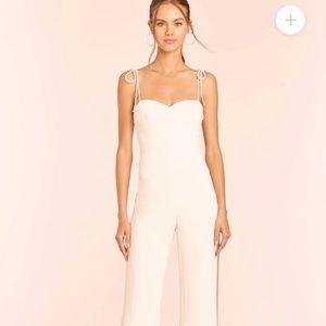 Amanda Uprichard Champagne Jumpsuit